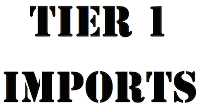 tier 1 imports